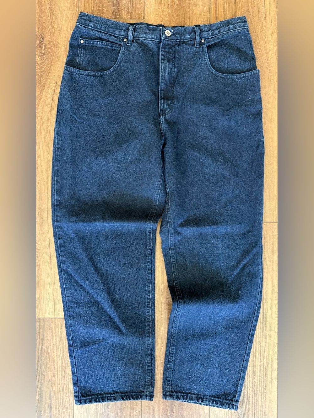 VTG Anchor Blue Jeans Mens 38x30 Blue Wide-leg Baggy Skater Denim 90’s